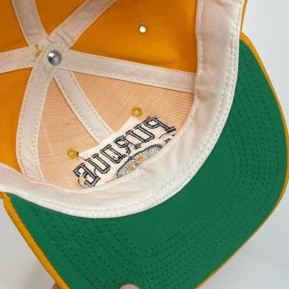 Vintage 90s Purdue Snapback Hat Embroidered - Picture 6 of 9